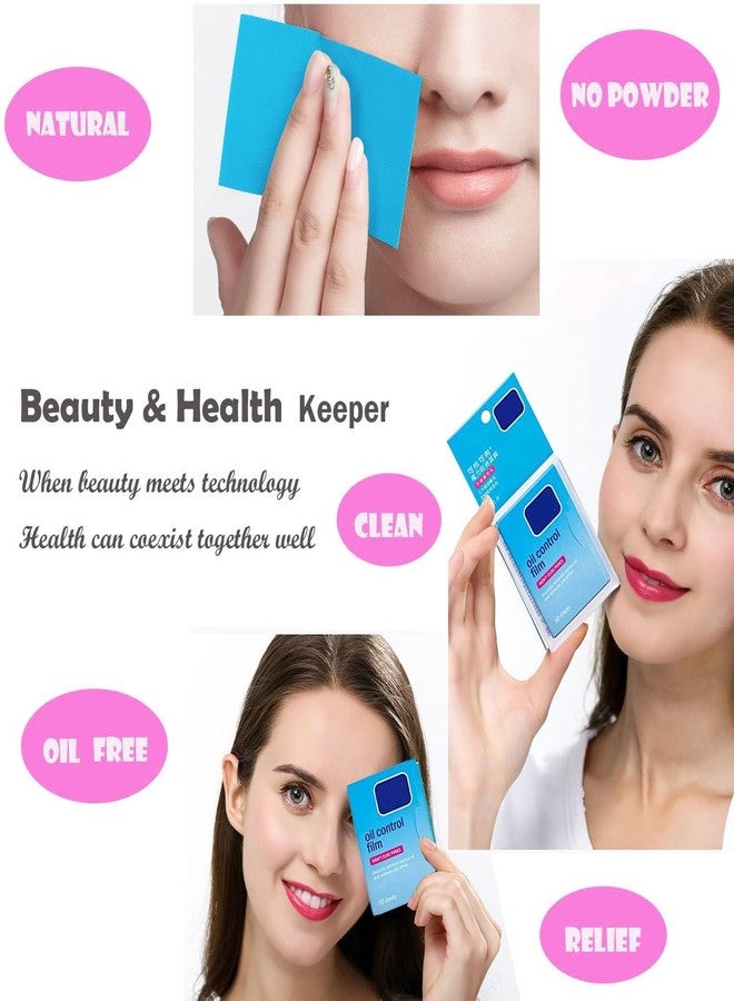 COMFYTOUCH 2 Packs Oil Blotting Sheets for Face (120 Sheets) - Oil Absorbing Blotting Papers for Oily Skin, Makeup-Friendly & Portable Oil Wipes - Image 2